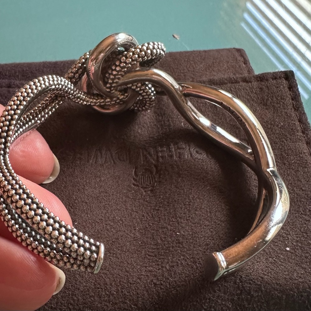 LAGOS Caviar Sterling Silver Intertwined Cuff - Picture 6 of 10